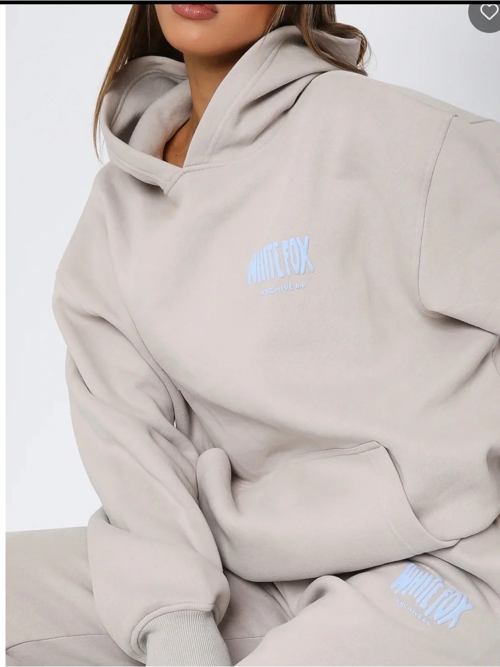 White Fox Boutique Archive 6.0 Oversized Hoodie Dove size L/XL